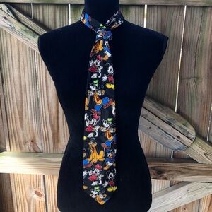 Balance Inc Disney Necktie Featuring Mickey Minnie Goofy Pluto Donald & Daisy